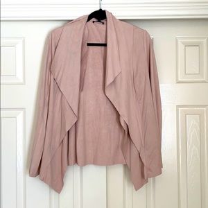 Blush suede jacket